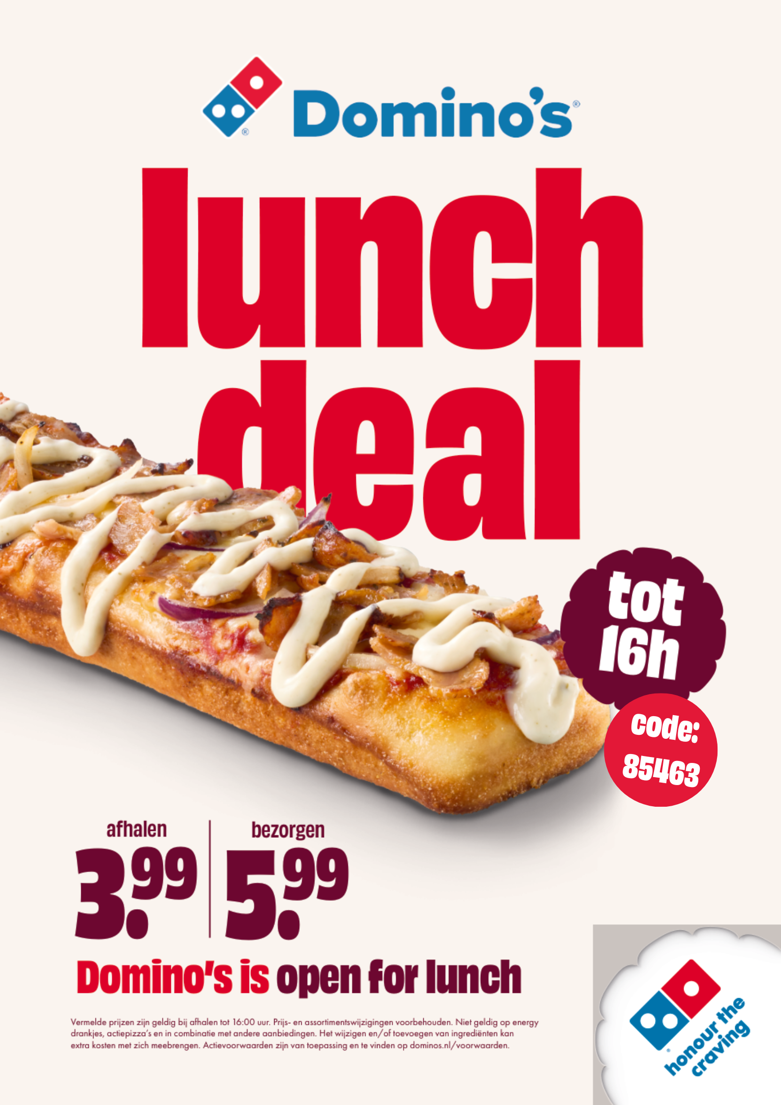 Lunchdeal Domino's Almere X Het Almeerse Voetbal