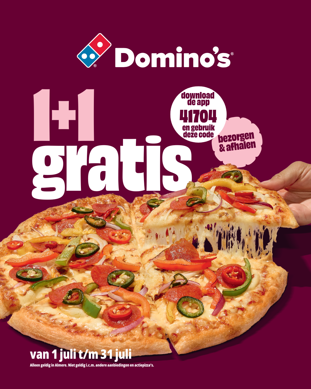 Domino's deal van de maand juli