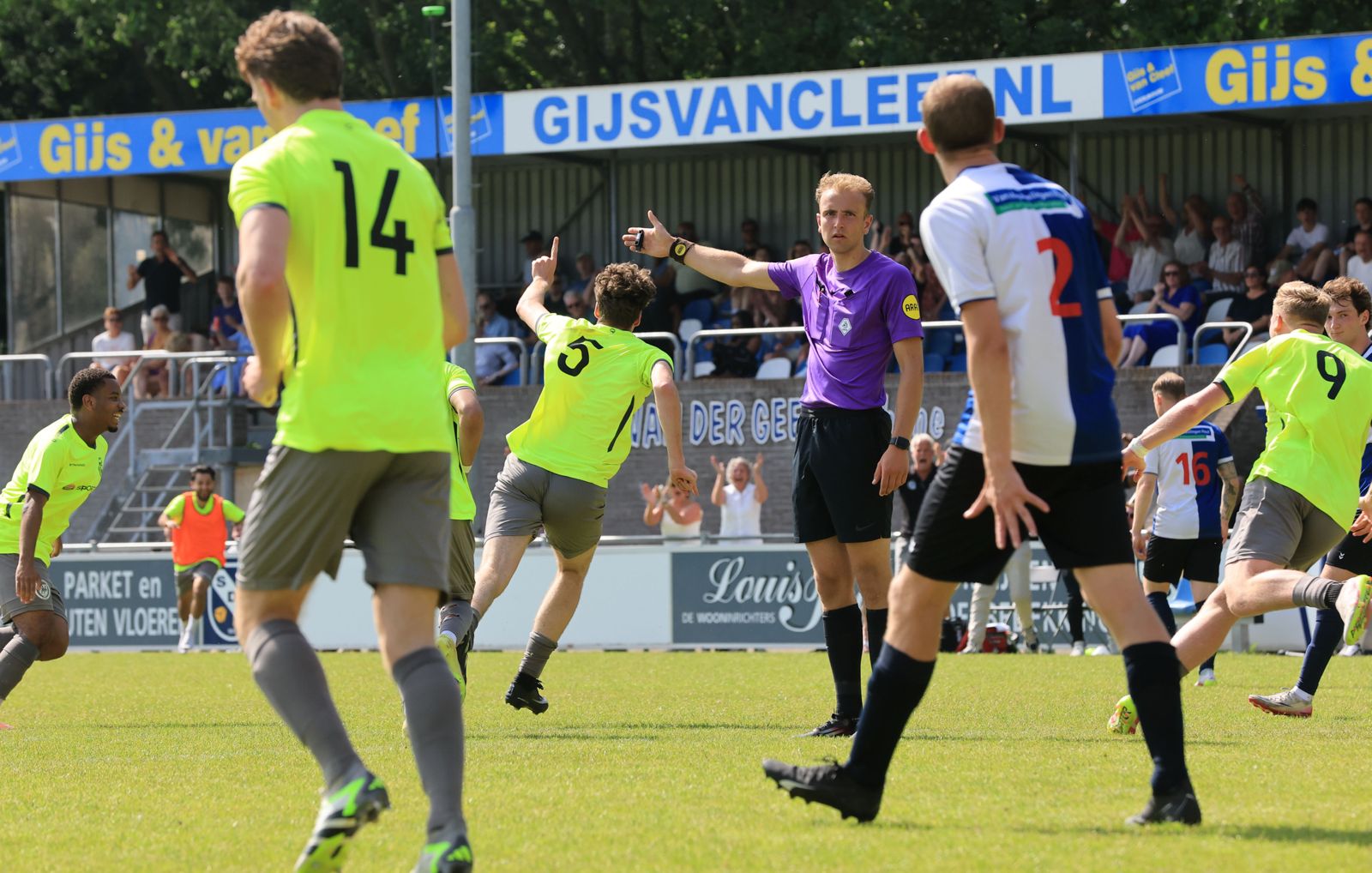 Daan Herbert bracht SC Buitenboys op de beslissende voorsprong.