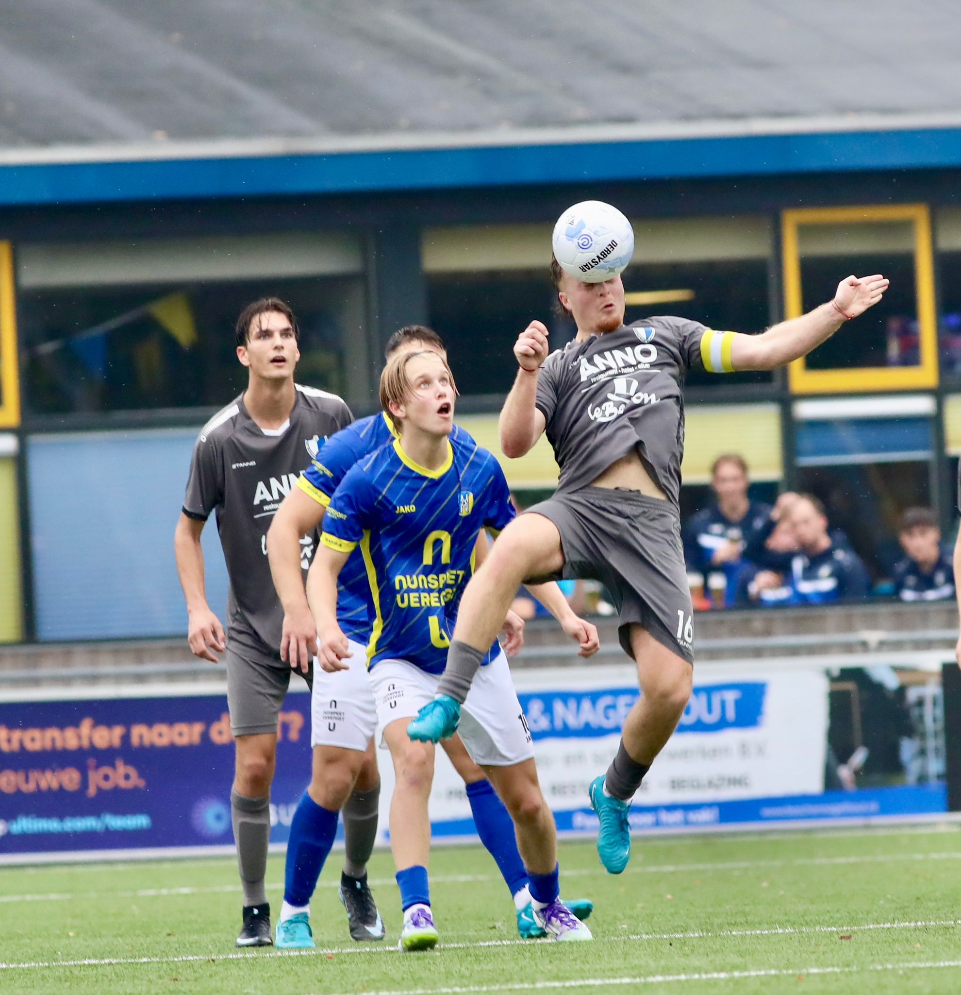 'Kuba' Kacperski was aanvoerder tegen Nunspeet.