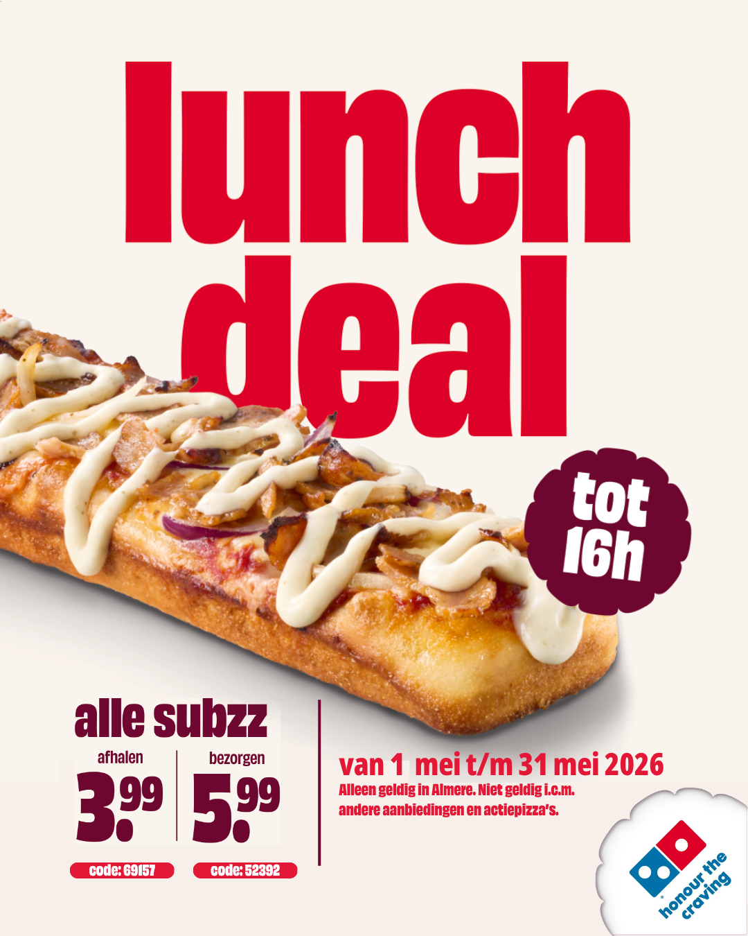 De lunchdeal van mei 2026